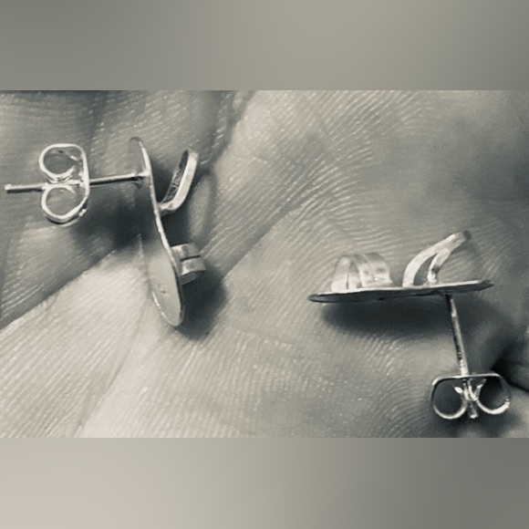 STERLING SILVER PIERCED EARRINGS - Picture 2 of 3